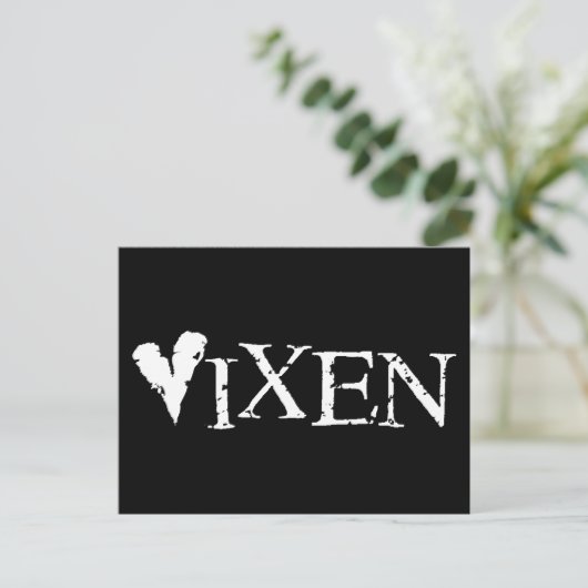 Vixen Postkarte (Stehend Vorderseite)