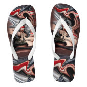 Vixen Queen of Spades Blindfaltdesign Badesandalen (Fußbett)