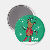 Vixen Reindeer Custom Magnet (Vorderseite/Rückseite)
