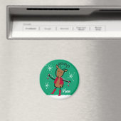 Vixen Reindeer Custom Magnet (In Situ (Geschirrspüler))
