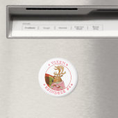 VIXEN REINDEER Round Magnet (In Situ (Geschirrspüler))