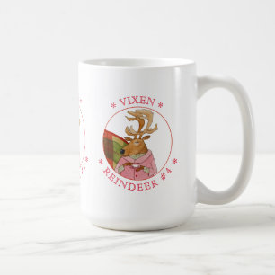 VIXEN REINDEER Tall White Tasse