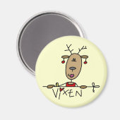 Vixen Reindeer Tshirts und Geschenke Magnet (Vorderseite/Rückseite)