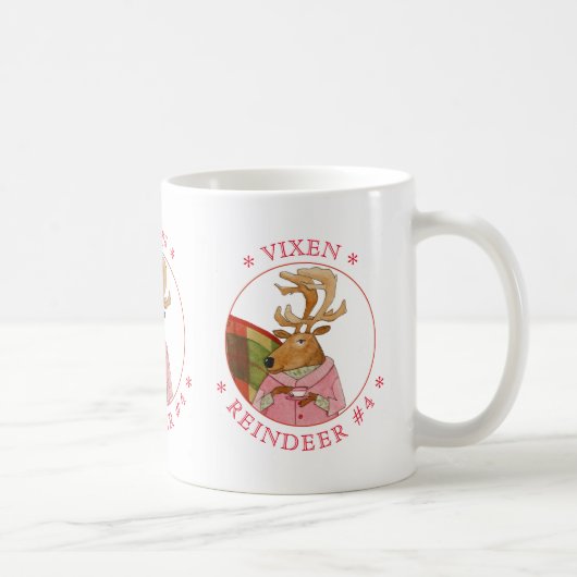 VIXEN REINDEER Weiße Tasse (Rechts)