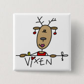 Vixen-Ren-T-Shirts und Geschenke Button (Vorderseite)