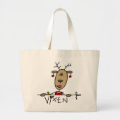 Vixen-Ren-Weihnachtst-shirts und -geschenke Jumbo Stoffbeutel (Vorne)
