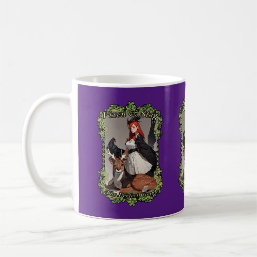 Vixen und Stag, das perfekte Paar Kaffeetasse (Links)