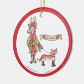 Vixen-Verzierung Keramik Ornament (Links)