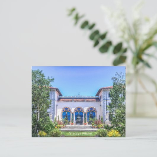 Vizcaya Miami Postkarte (Stehend Vorderseite)