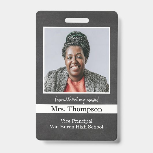 Vize-Foto-ID-Abzeichen für Schulen Ausweis (Front)