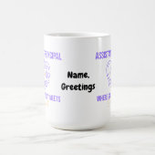 Vizedirektor Strategie trifft Herz Design Kaffeetasse (Mittel)
