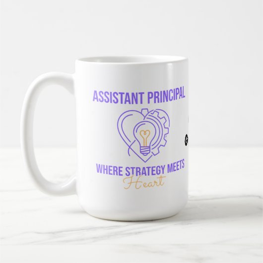 Vizedirektor Strategie trifft Herz Design Kaffeetasse (Links)