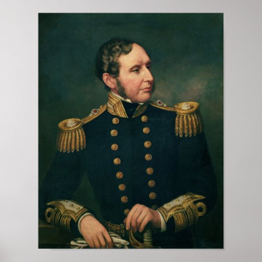 Vizepräsident Admiral Robert Fitzroy Poster (Vorne)