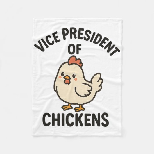 Vizepräsident der Hühner Vp der Hühner Fleecedecke (Vorderseite)