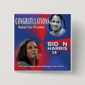 Vizepräsident Elect Kamala Harris Button (Vorderseite)