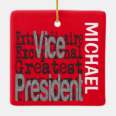 Vizepräsident Extraordinaire CUSTOM Keramikornament (Rückseite)