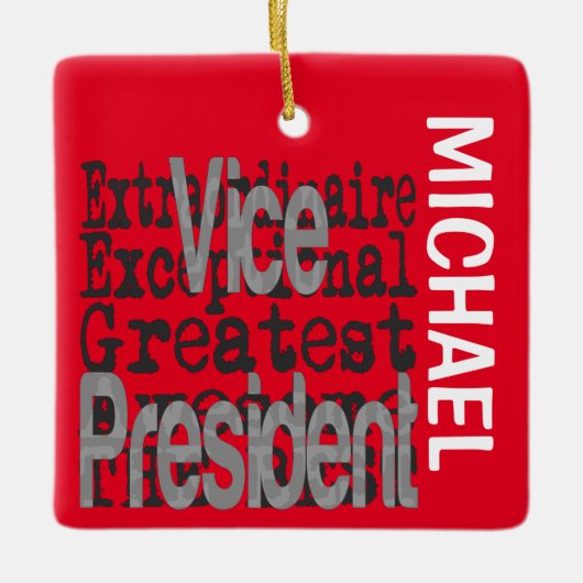 Vizepräsident Extraordinaire CUSTOM Keramikornament (Vorderseite)