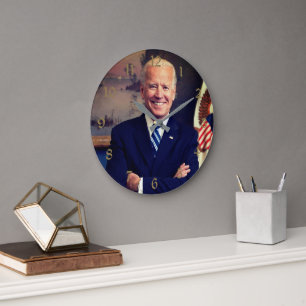 Vizepräsident Joe Biden, Präsident der Obama-Präsi Große Wanduhr