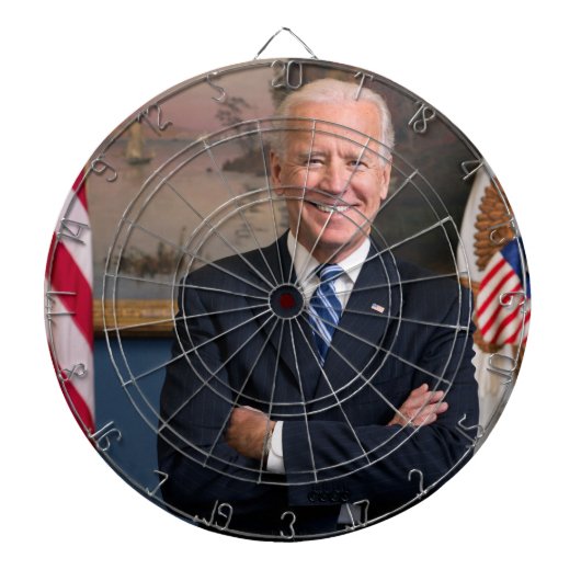 Vizepräsident Joe Biden während der Präsidentschaf Dartscheibe (vorne)