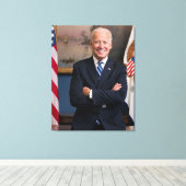 Vizepräsident Joe Biden während der Präsidentschaf Leinwanddruck (Insitu (Holzboden))