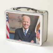 Vizepräsident Joe Biden während der Präsidentschaf Metall Brotdose (Rückseite)