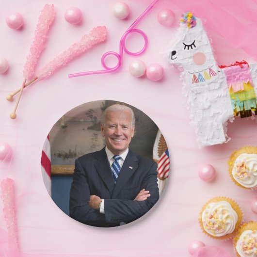 Vizepräsident Joe Biden während der Präsidentschaf Pappteller (Party)