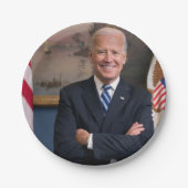 Vizepräsident Joe Biden während der Präsidentschaf Pappteller (Vorderseite)