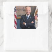 Vizepräsident Joe Biden während der Präsidentschaf Quadratischer Aufkleber (Tasche)