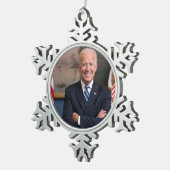 Vizepräsident Joe Biden während der Präsidentschaf Schneeflocken Zinn-Ornament (Rechts)