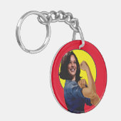 Vizepräsident Kamala Harris als Rosie Schlüsselanhänger (Vorderseite links)