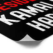 Vizepräsident Kamala Harris Feministisches Shirt.  Poster (Ecke)