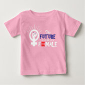 Vizepräsident Kamala Harris Future ist weiblich Baby T-shirt (Vorderseite)