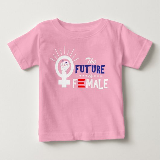 Vizepräsident Kamala Harris Future ist weiblich Baby T-shirt (Vorderseite)