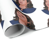 Vizepräsident Kamala Harris Geschenkpapier (Rolleneckpunkt)