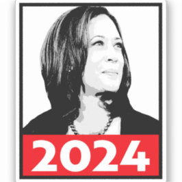 Vizepräsident Kamala Harris Graffiti Portrait Aufkleber