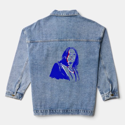 Vizepräsident Kamala Harris Jeansjacke (Rückseite)