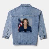 Vizepräsident Kamala Harris Offiziell Foto Womens Jeansjacke (Rückseite)