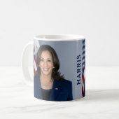 Vizepräsident Kamala Harris Offiziell Portrait Kaffeetasse (Vorderseite Links)