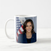 Vizepräsident Kamala Harris Offiziell Portrait Kaffeetasse (Links)