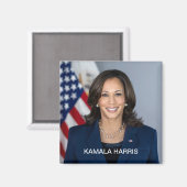 Vizepräsident Kamala Harris Offiziell Portrait Magnet (Vorderseite/Rückseite)
