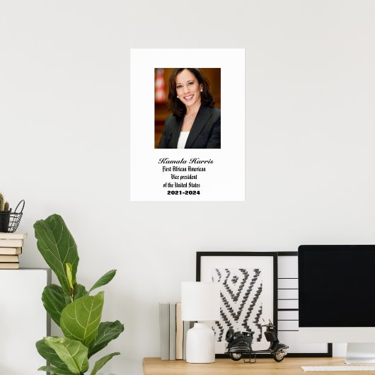 VIZEPRÄSIDENT KAMALA HARRIS POSTER (Heimbüro)
