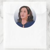Vizepräsident Kamala Harris Runder Aufkleber (Tasche)