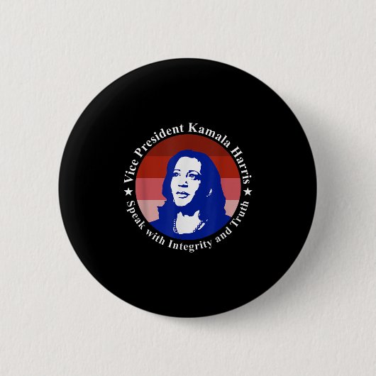 Vizepräsident Kamala Harris, Tag der Amtseinführun Button (Vorderseite)
