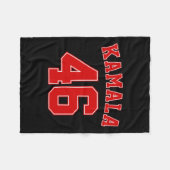 Vizepräsident Kamala Harris Vp Präsident 46 Gesche Fleecedecke (Vorderseite (Horizontal))