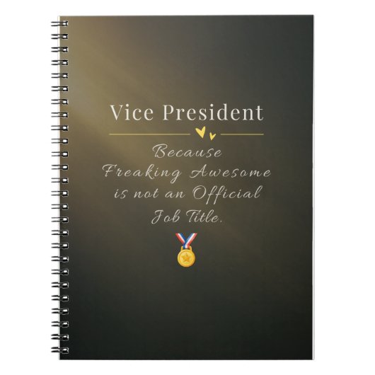 Vizepräsident Notizblock (Vorderseite)