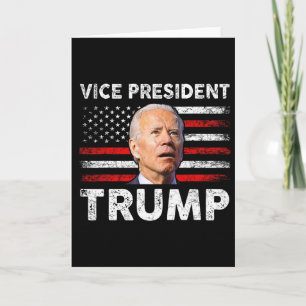 Vizepräsident Trump Us Flagge Biden 2024 Wahl M Karte