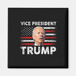 Vizepräsident Trump Us Flagge Biden 2024 Wahl M Magnet