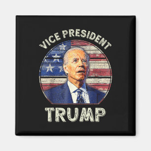 Vizepräsident Trump Us-Flagge Biden 2024 Wahl M Magnet