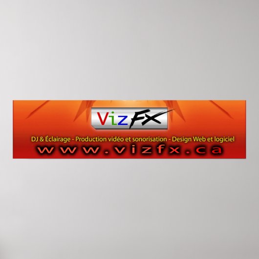 VizFX-Banner Poster (Vorne)