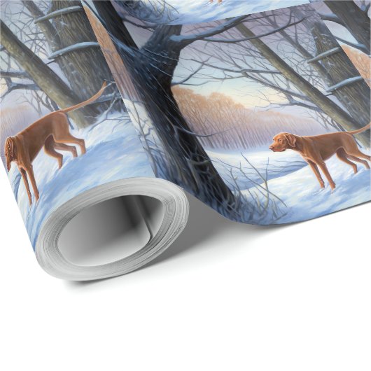 Vizla Let It Snow Weihnachten Geschenkpapier (Rolleneckpunkt)